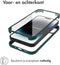 Accezz iPhone 14 Pro - 360° Full Protective Cover - Militaire valbescherming - Groen