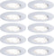 Paulmann Calla LED-inbouwspot - rond - zwenkbaar - IP65 - 4000K - wit mat (10 stuks)