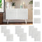 vidaXL - Kastdeur - met - lamellen - 61,5x39,4 - cm - massief - grenenhout - wit