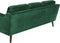 LOKKA - Driezitsbank - Groen - Fluweel
