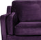 LOKKA - Driezitsbank - Paars - Fluweel