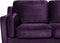 LOKKA - Driezitsbank - Paars - Fluweel