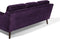 LOKKA - Driezitsbank - Paars - Fluweel