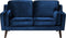 LOKKA - Tweezitsbank - Blauw - Fluweel