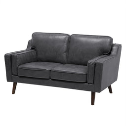 LOKKA - Tweezitsbank - Grijs - Kunstleer