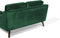 LOKKA - Tweezitsbank - Groen - Fluweel