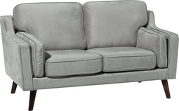 LOKKA - Tweezitsbank - Lichtgrijs - Fluweel