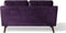 LOKKA - Tweezitsbank - Paars - Fluweel