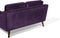 LOKKA - Tweezitsbank - Paars - Fluweel