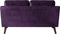 LOKKA - Tweezitsbank - Paars - Fluweel