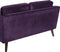 LOKKA - Tweezitsbank - Paars - Fluweel