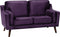 LOKKA - Tweezitsbank - Paars - Fluweel