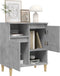 vidaXL - Dressoir - 60x35x70 - cm - bewerkt - hout - betongrijs