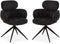 MX Sofa - Porta – Eetkamerstoelen – Antraciet – Set van 2
