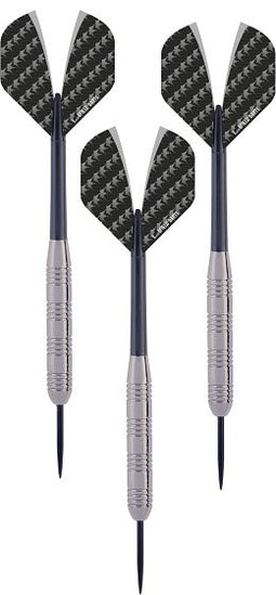 Longfield darts Steeltip Dartpijl Set 23 gram Zilver/Zwart 3 stuks