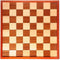 Longfield Games - Ingelegd hout schaak/dambord- 42 cm