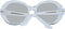 Longines LG0012-H/S 24X Zonnebril - Dames - Grijs