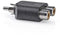 Nedis CAGB24940BK - RCA splitter - 2x RCA naar 1x RCA - Zwart