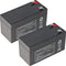 Loodaccu-inzetstuk geschikt voor Wissner-Bosserhoff (Linet) bed Multicare Image 3 Type 8214-3040 2x12 volt 1,2 Ah CE-conform