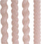 Looliving diner druipkaars spiraal roze s/4
