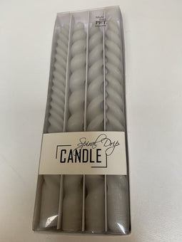 Looliving sierkaars Spiraal licht grijs 10x3x31cm