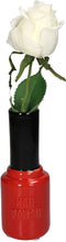 Looliving vaas NAGELLAK rood 7x7x19cm