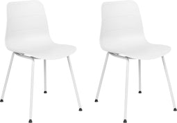 LOOMIS - Eetkamerstoel set van 2 - Wit - Polypropyleen