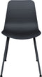 LOOMIS - Eetkamerstoel set van 2 - Zwart - Polypropyleen