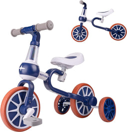 Loopfiets voor 2-4 oude jongens meisjes, peuter trike fiets 4 in 1 kinderen driewieler fiets met afn