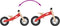 Loopfiets voor kinderen rood