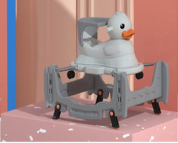 Loopstoeltje - schommelwagen - Baby Loopwagen - Multifunctionele 4 in 1 - Grijs