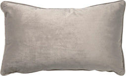 Dutch Decor FINN - Kussenhoes 30x50 cm - velvet - lendekussen - Pumice Stone - beige - met rits - zonder binnenkussen