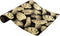Loper tafel Kerst zwart goud - 28 x 500 cm - Tafelloper - Kerstmis - Blad