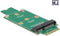 Delock Adapter M.2 > mSATA (62591) - M.2 naar mSATA converter - 59-pins connector - Geschikt voor 2242 2260 2280
