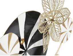 Decoratieve figuren DKD Home Decor Zwart Gouden Metaal Modern (62 x 9 x 61,6 cm)