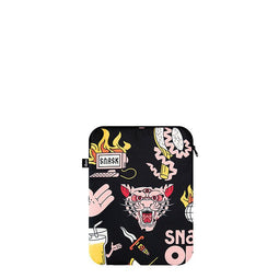 LOQI Laptop Cover 14 M.C. Tiger Snake Beer Black