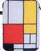 LOQI Laptop Sleeve - Composition with Red, Yellow, Blue and Black Large Recycled