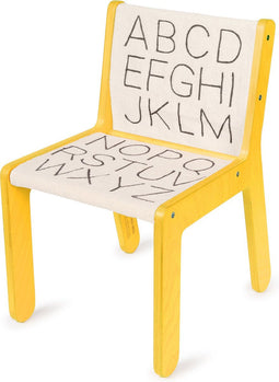 Lorena Canals Kinderstoel - Sillita ABC Yellow - 52x31x39cm
