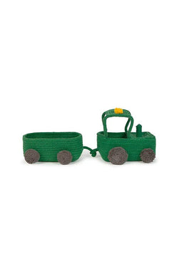 Lorena Canals Opbergmand Tractor - 35x15x15cm - Groen