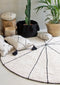 Lorena Canals - Rond Vloerkleed Trace - beige