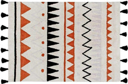 Lorena Canals - Vloerkleed Azteca - 120 x 160 cm - Katoen - Terracotta