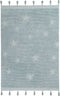 Lorena Canals - vloerkleed Hippy Stars - 120 x 175 cm - aqua blue