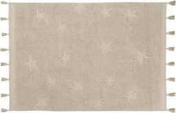 Lorena Canals - vloerkleed Hippy Stars - 120 x 175 cm - natural