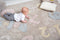 Lorena Canals - wasbaar vloerkleed - Baby Numbers - 120 x 160 cm
