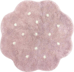 Lorena Canals - Wasbaar vloerkleed - Mini Biscuit Vintage Nude - 90 x 90 cm