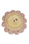 Lorena Canals Wasbaar vloerkussen - Planet Bee - Pink Daisy - Ø70cm