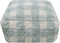 Lorena Canals Wasbare poef - Vichy Blue Sage - 20x40x40cm