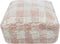 Lorena Canals Wasbare poef - Vichy Rose - 20x40x40cm