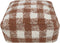 Lorena Canals Wasbare poef - Vichy Toffee - 20x40x40cm