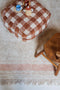 Lorena Canals Wasbare poef - Vichy Toffee - 20x40x40cm